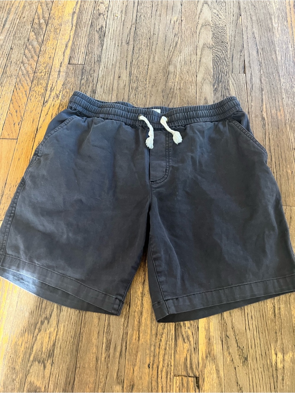 Men's 2 pair of shorts from marine layer with back pockets. Black & blue. - Picture 3 of 5